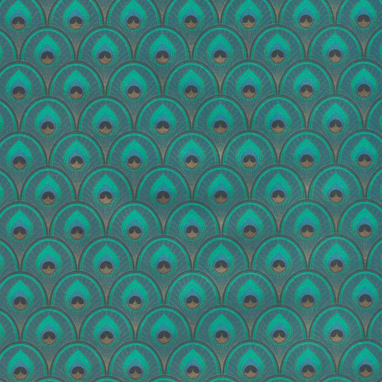 Peacock Feathers Italian Paper ~ Kartos Italy